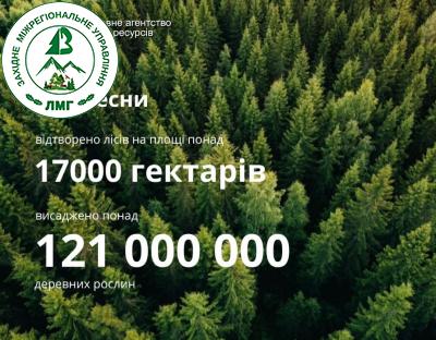 Цієї весни в Україні висадили понад 17 тисяч гектарів лісу